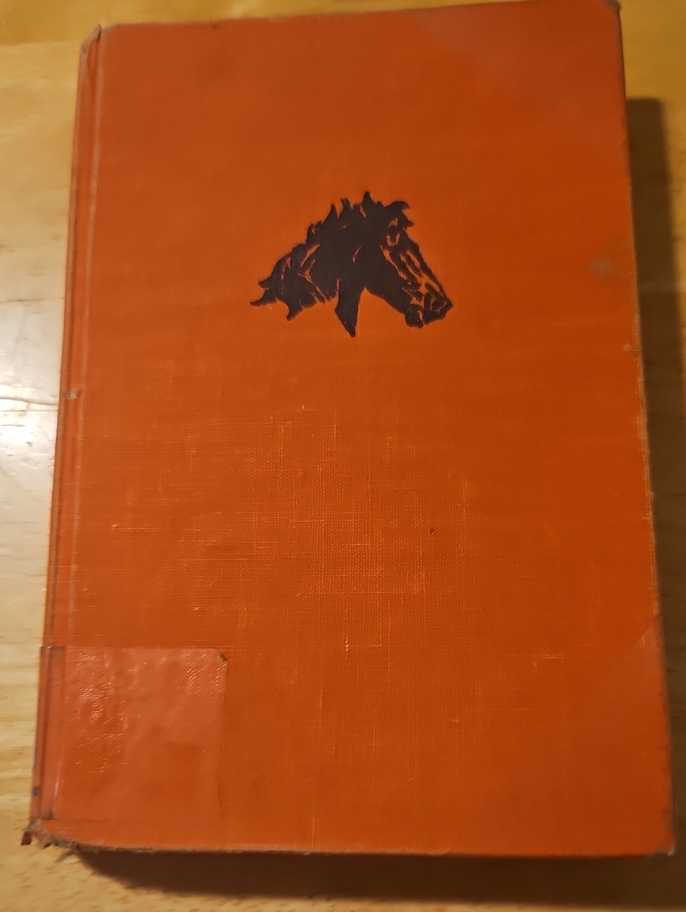 The Black Stallion and Flame. Vintage Hardcover Book in Orange